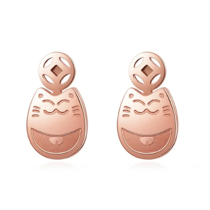 Rose Gold Comfy Cat Set (14K Gold Plated)