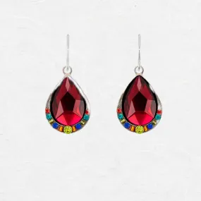 Ruby Teardrop Earrings