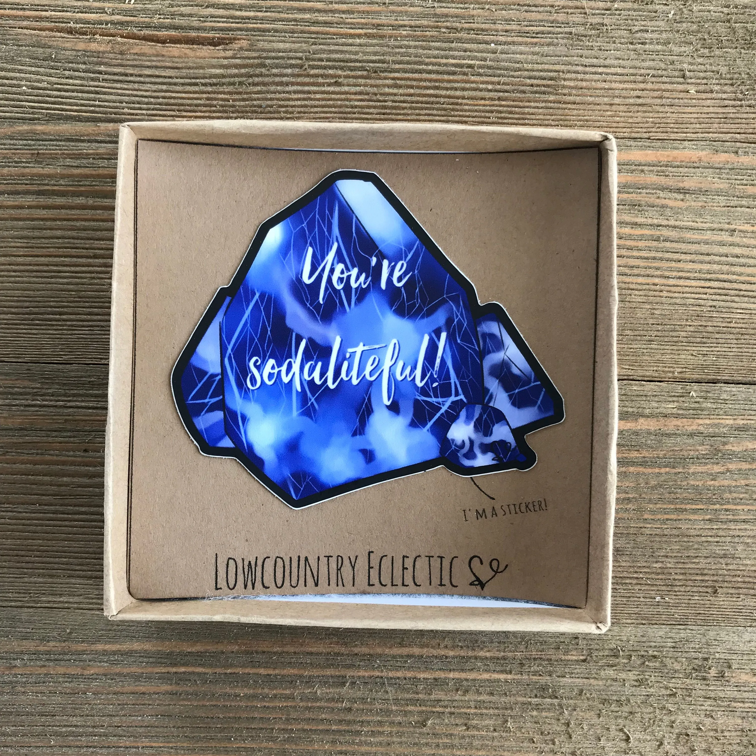 Sodalite Gemstone Essential Oil Diffuser Bracelet-- FREE STICKER