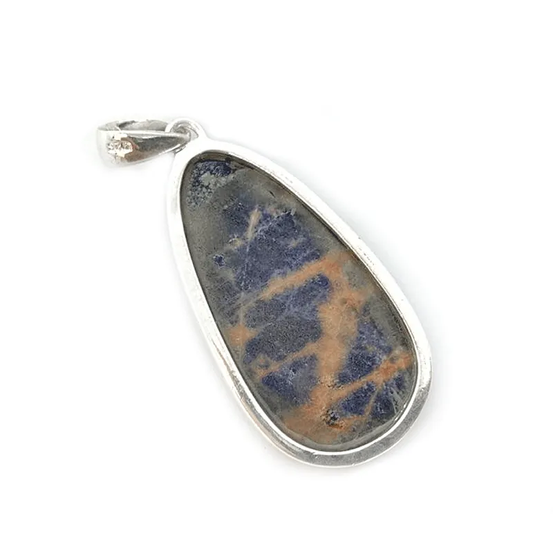 Sodalite Large Teardrop Boho Pendant