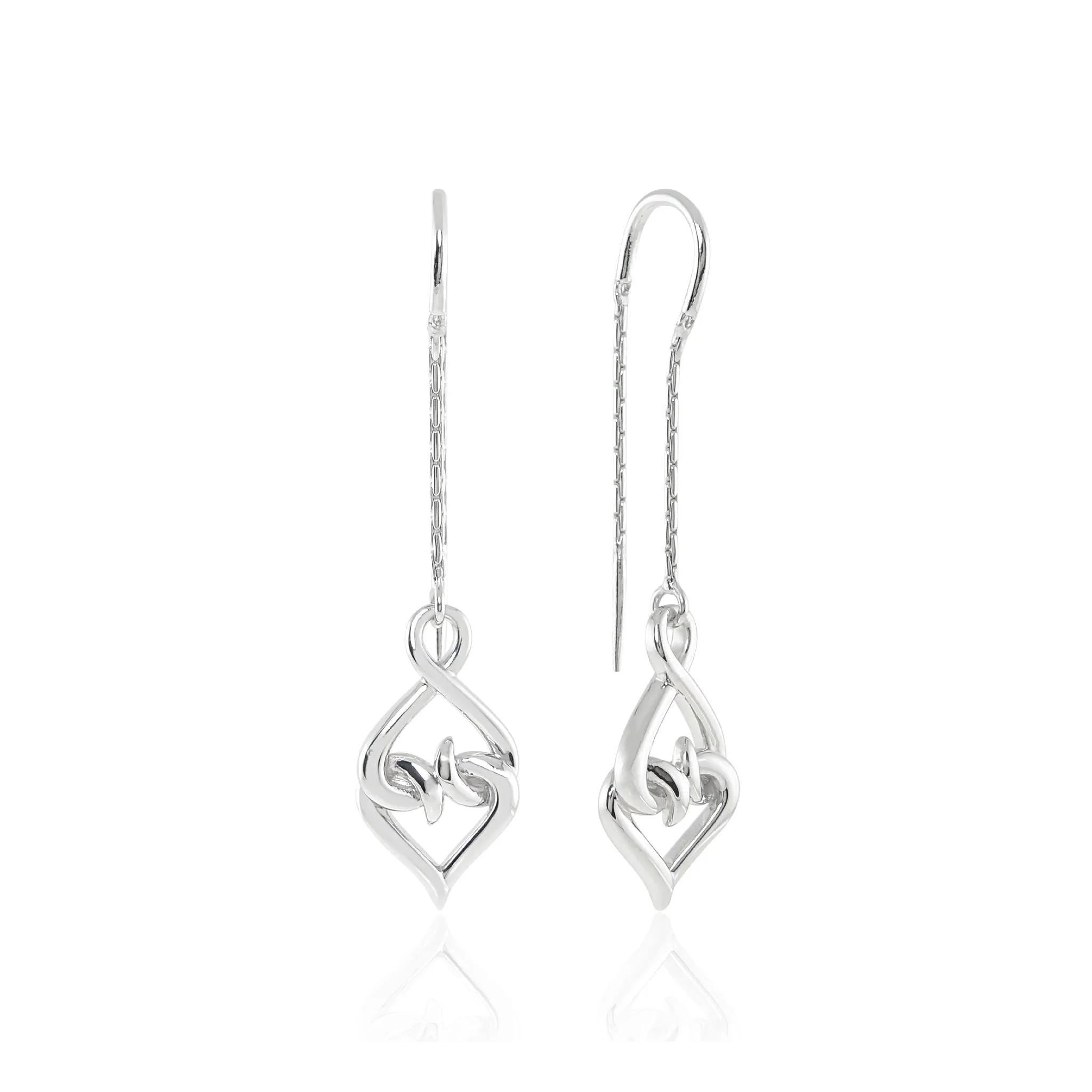 Sterling Silver Drop Threader Earrings