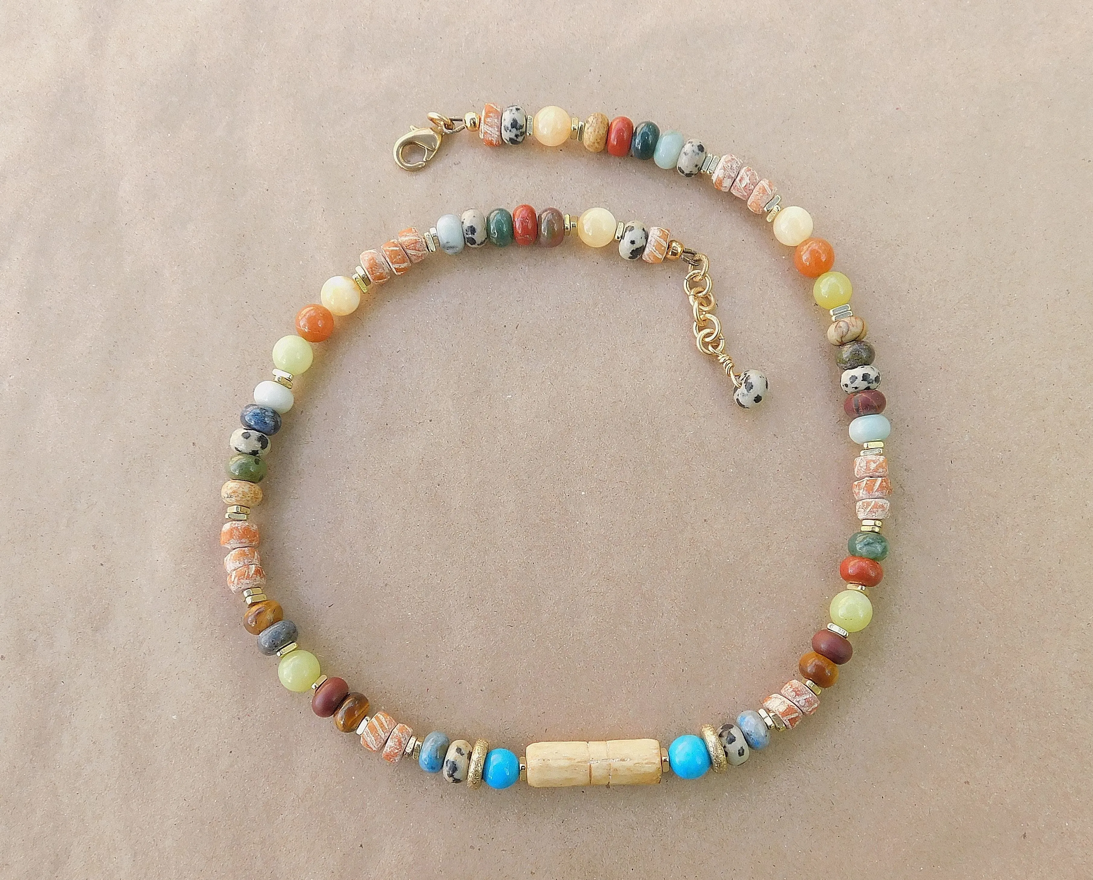 Stunning and Colorful Multi-Gemstone Necklace