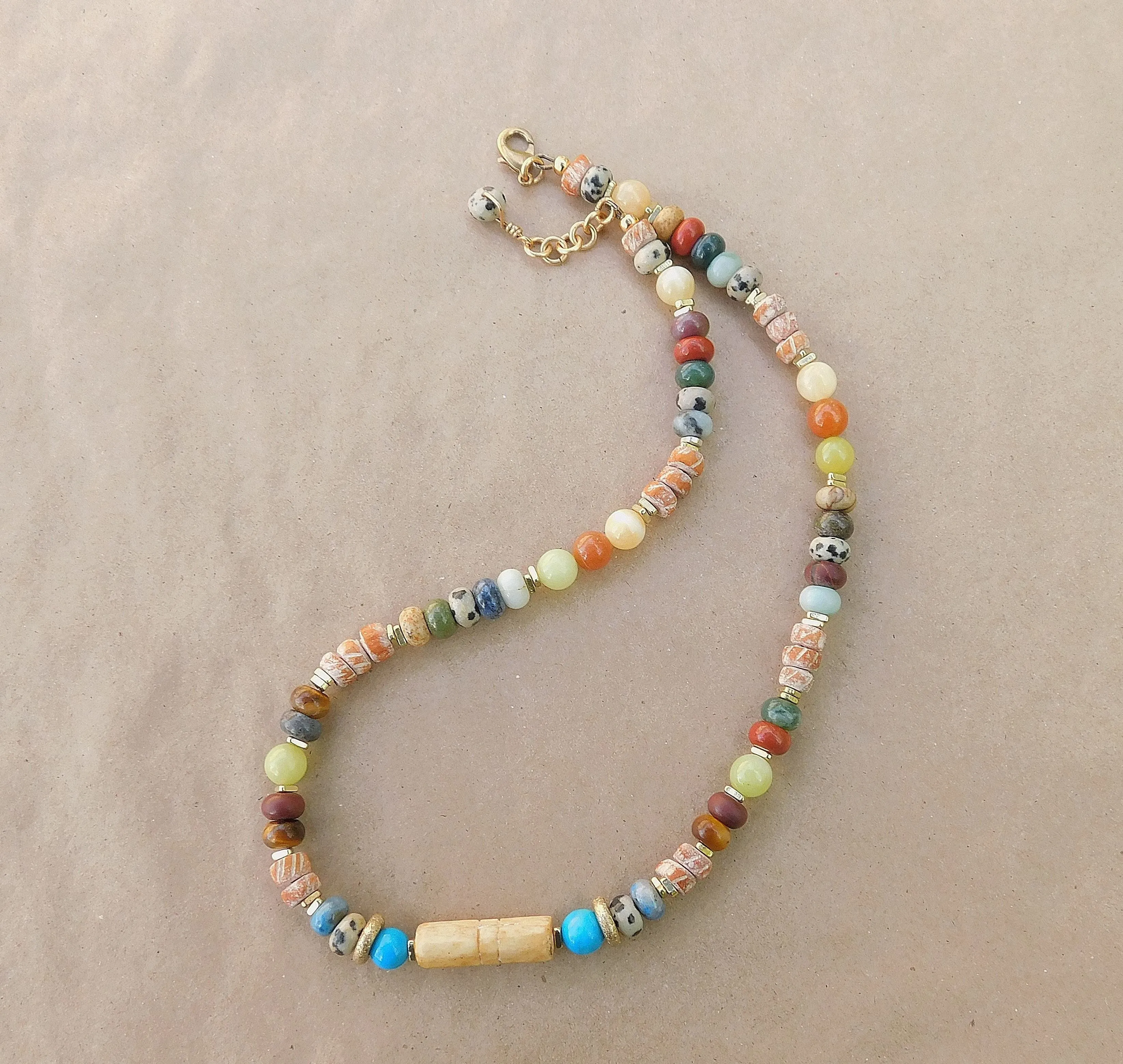 Stunning and Colorful Multi-Gemstone Necklace