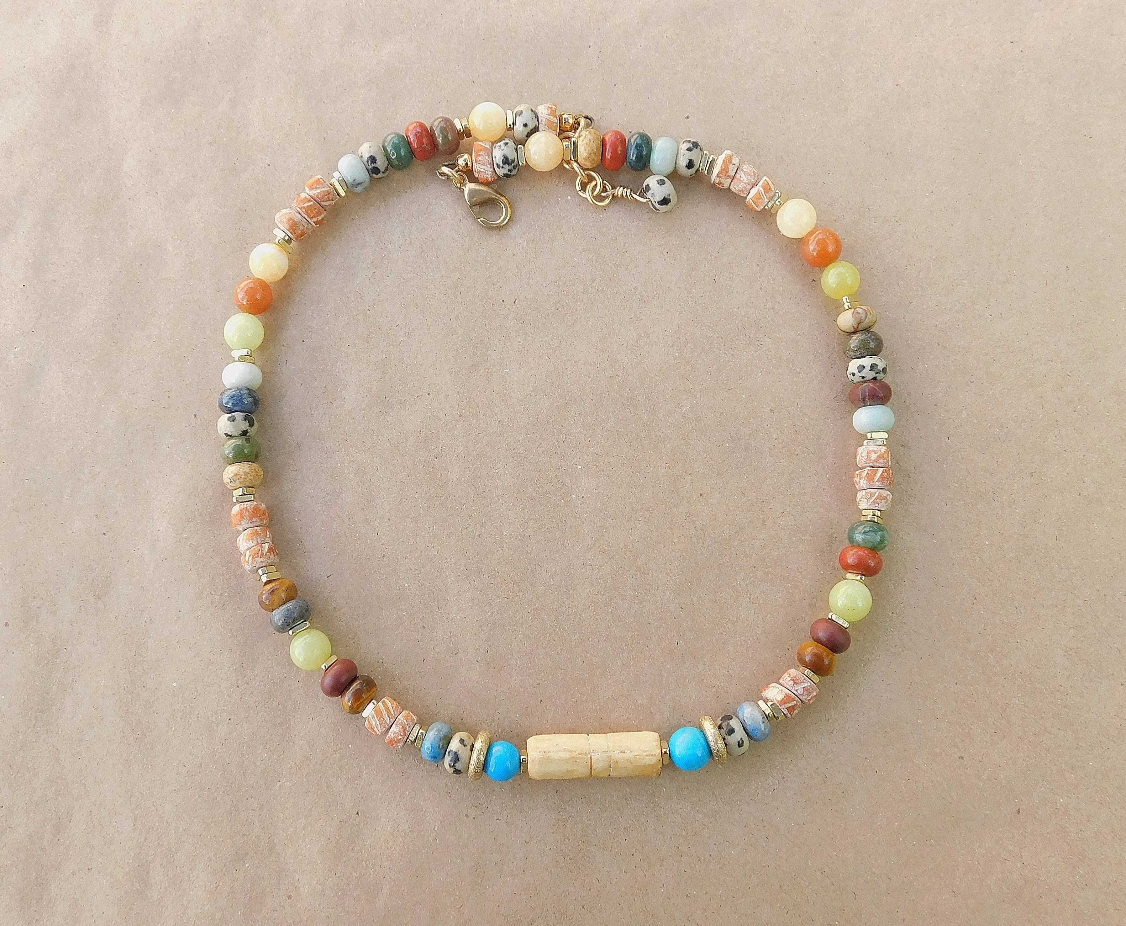 Stunning and Colorful Multi-Gemstone Necklace