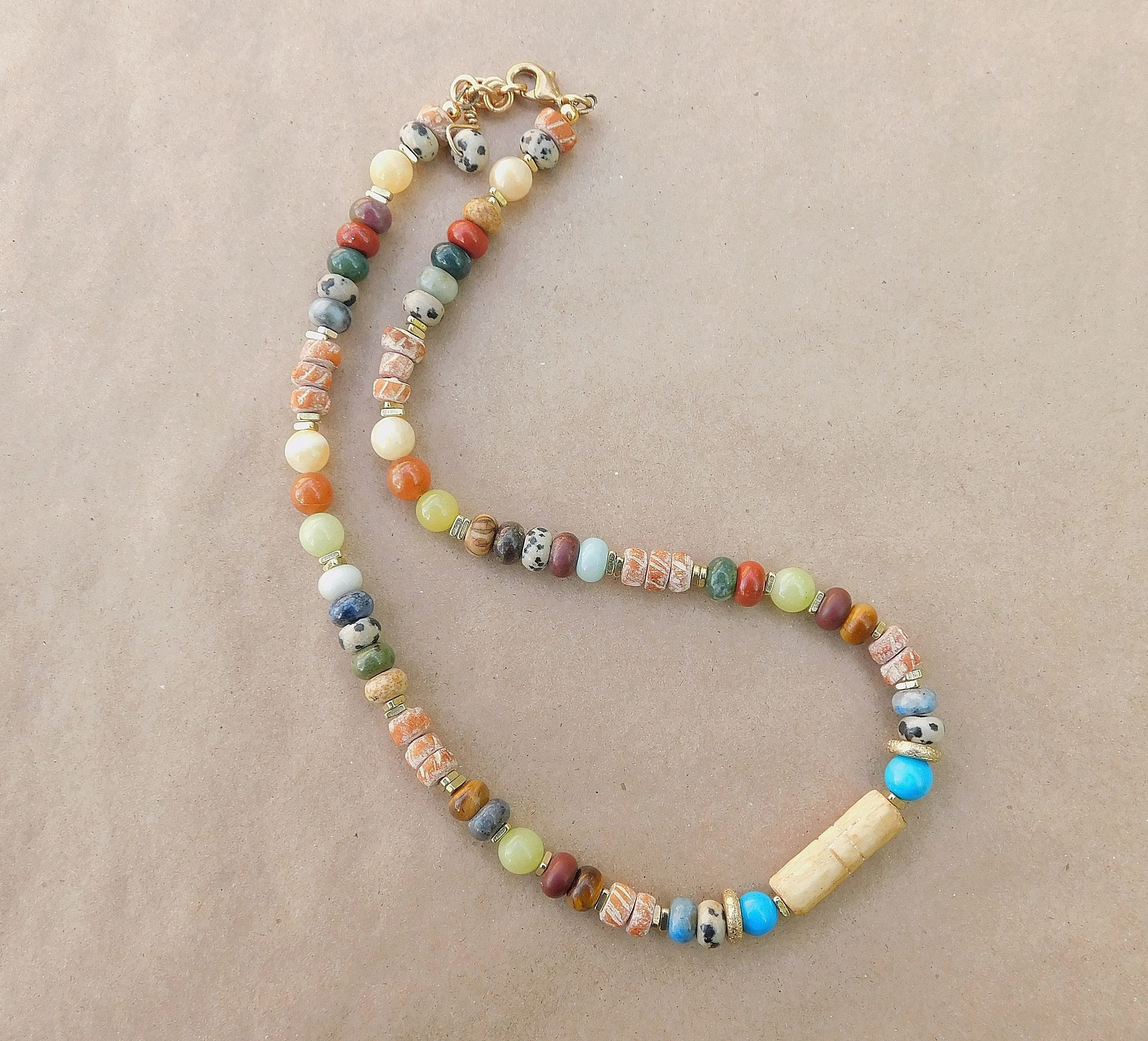 Stunning and Colorful Multi-Gemstone Necklace