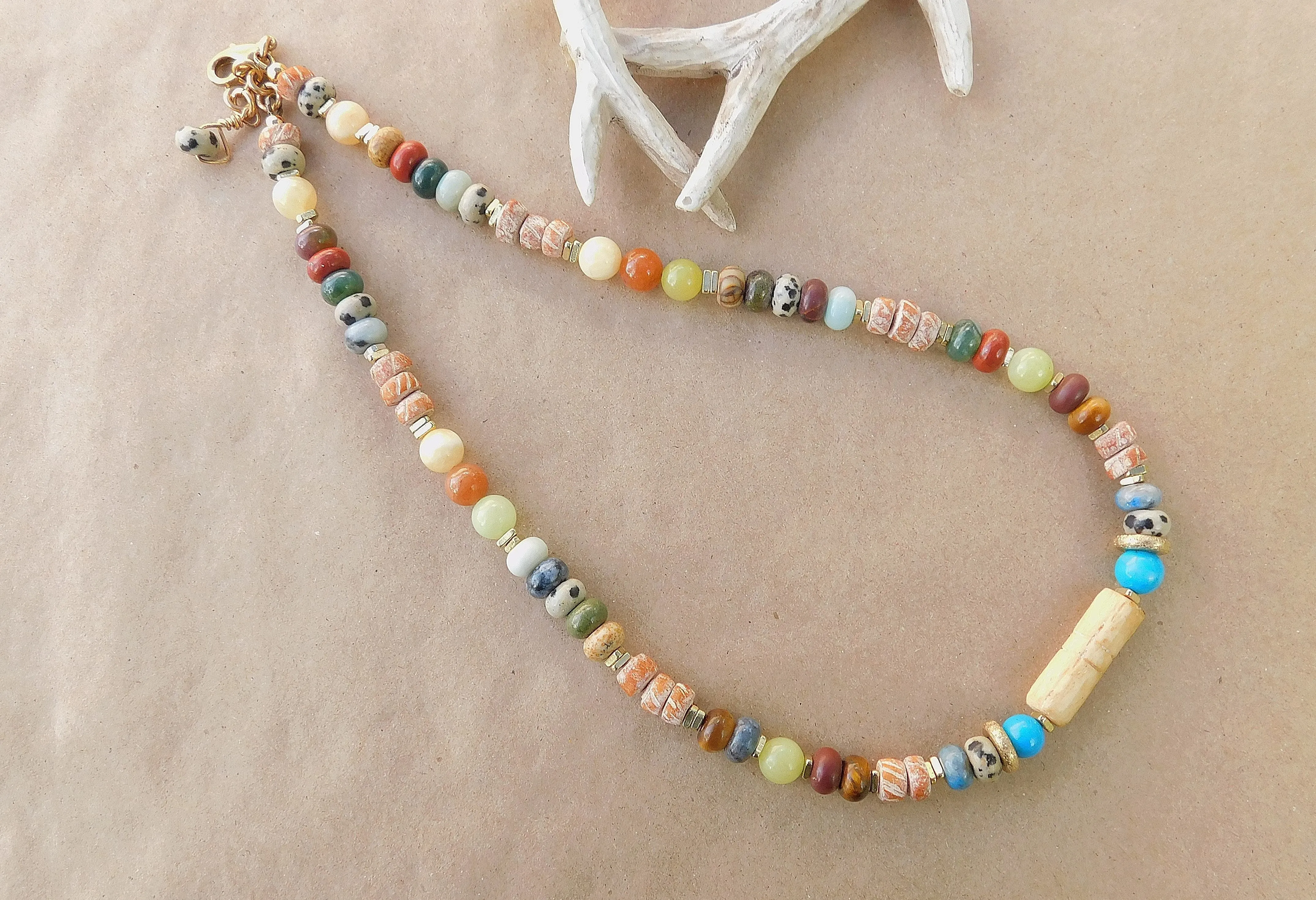 Stunning and Colorful Multi-Gemstone Necklace