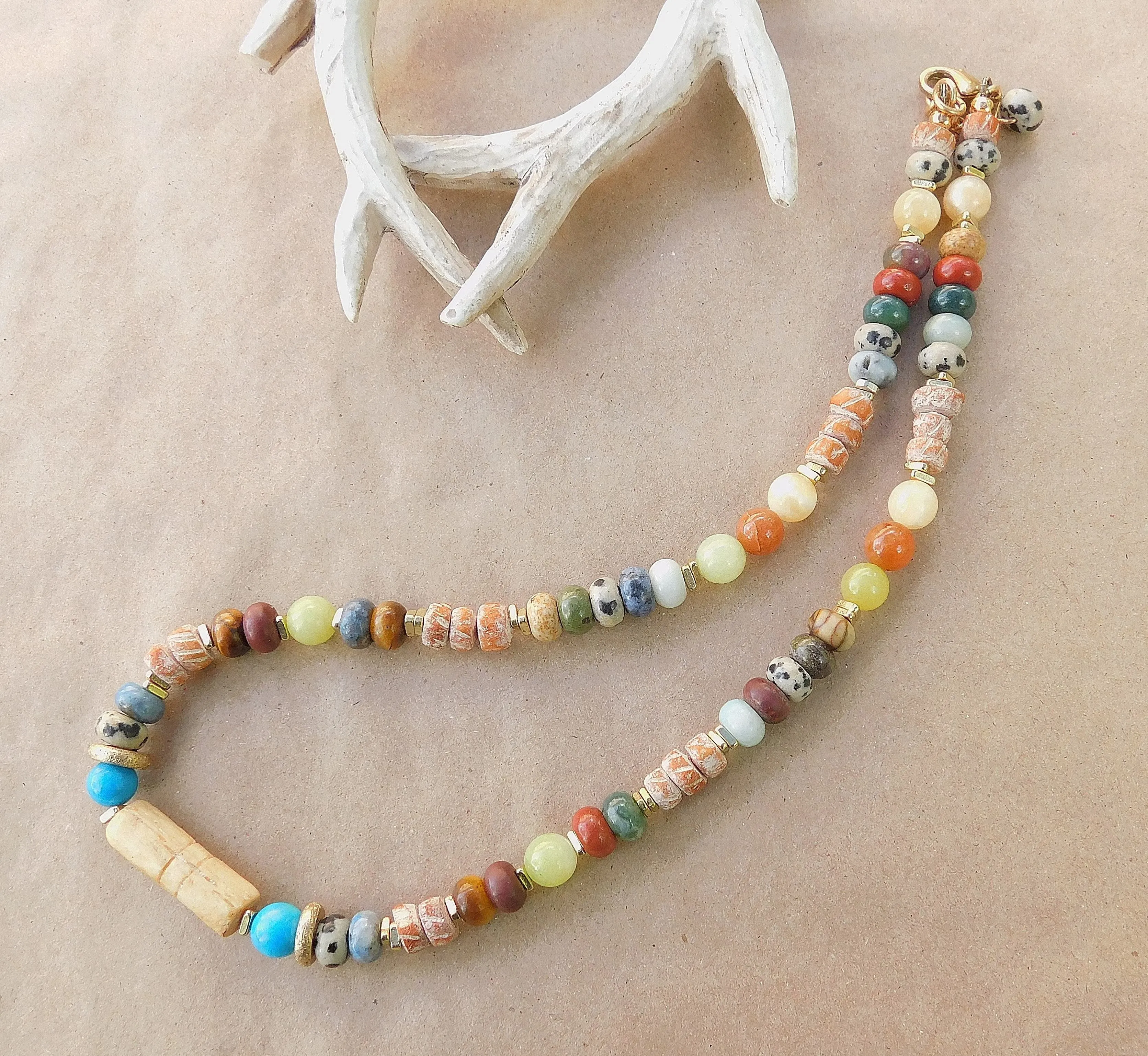 Stunning and Colorful Multi-Gemstone Necklace