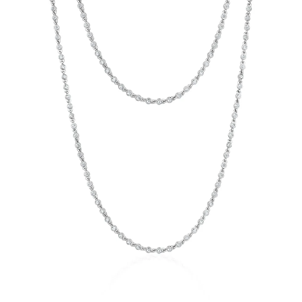 THIN BEZEL LAYERING NECKLACE