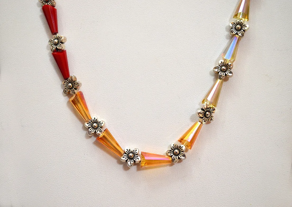 Variegated Crystal Necklace