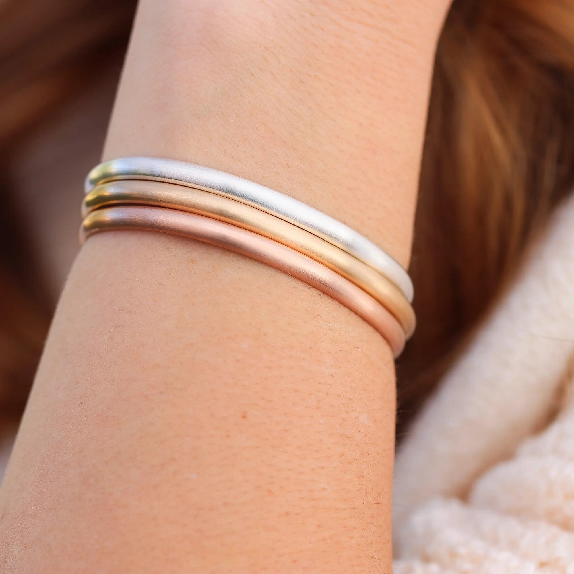 Wide Matte Gold Cuff Bracelet